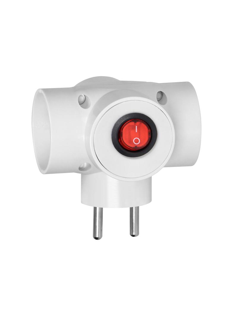 Rozgałęźnik 3x2P, z wyłącznikiem R-30W ORNO