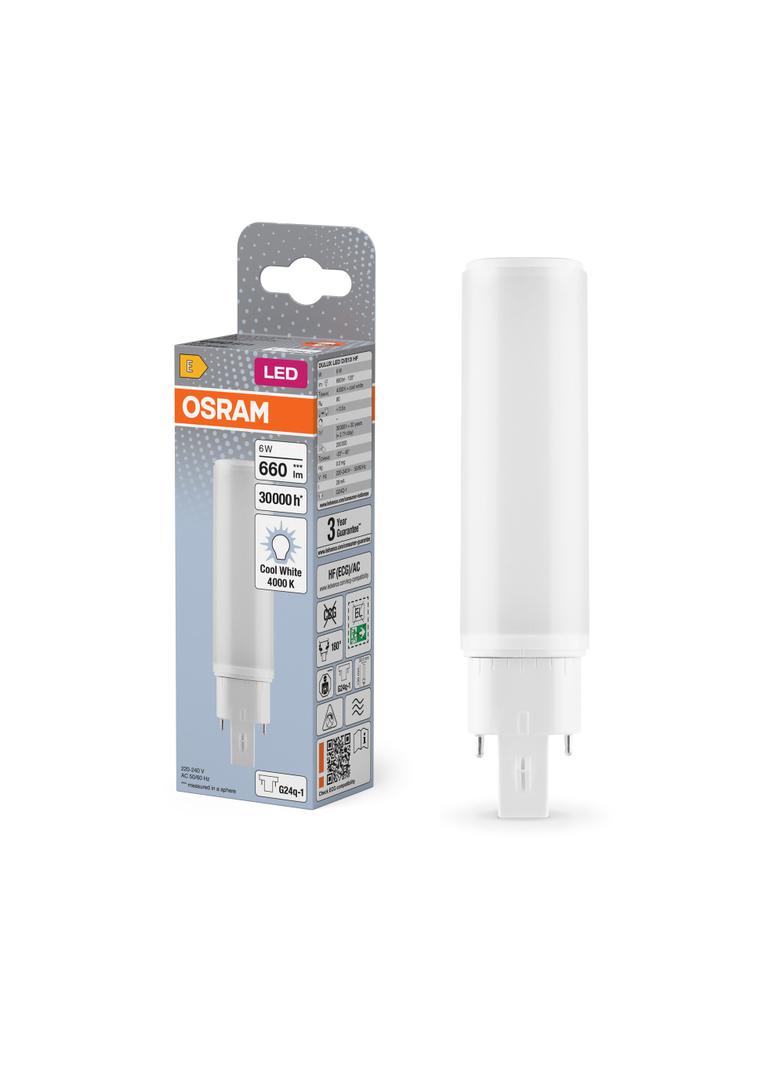 DULUX D E LED FR 13 ECG, AC mains 6W 840 G24q-1 TRZONKI SPECJALNE LEDVANCE