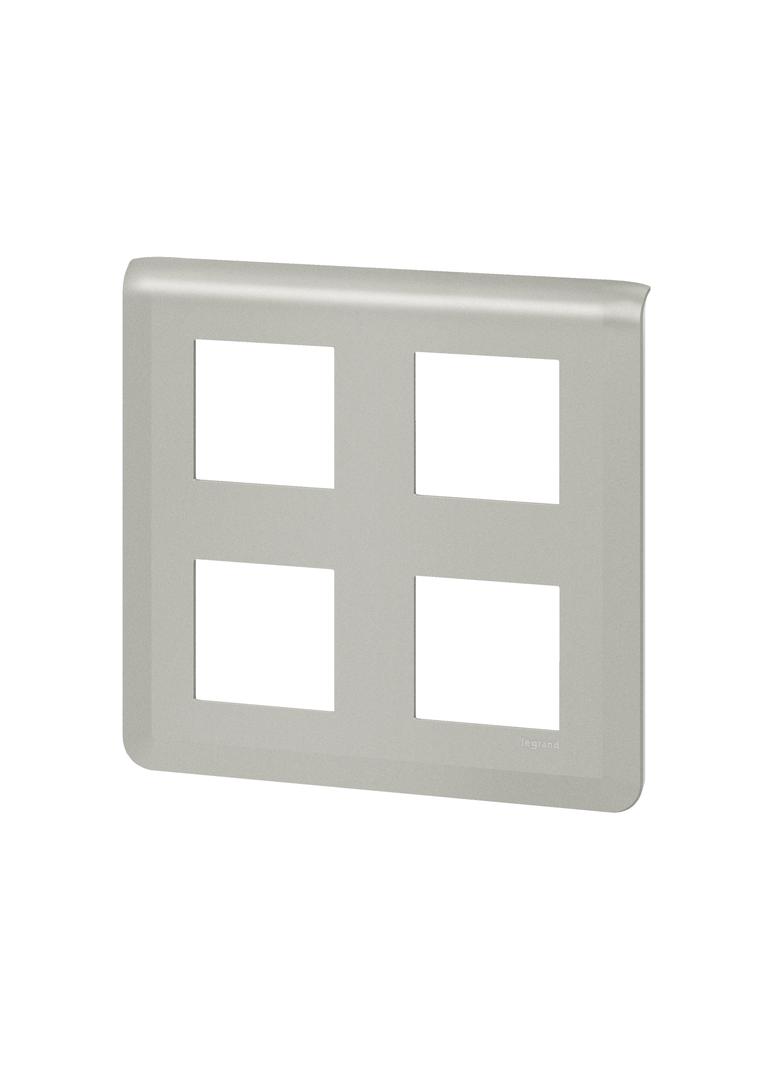 Mosaic - Ramka 2x2x2 Modułowa - Aluminium 079338L LEGRAND