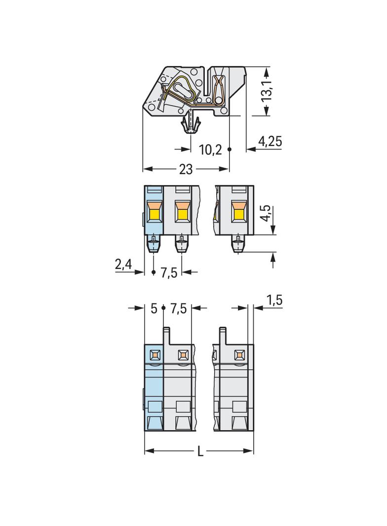1-przewodowe gniazdo
