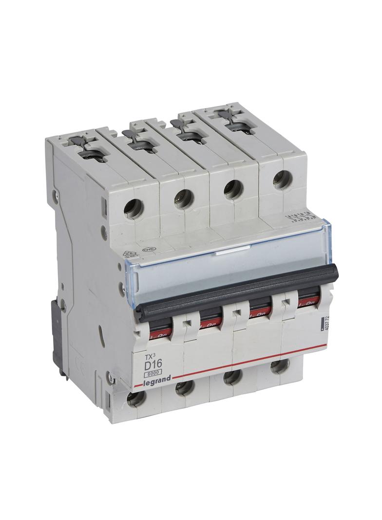 Wyłącznik Nadprądowy 4P D16A 6kA AC S304 TX3 403772 LEGRAND