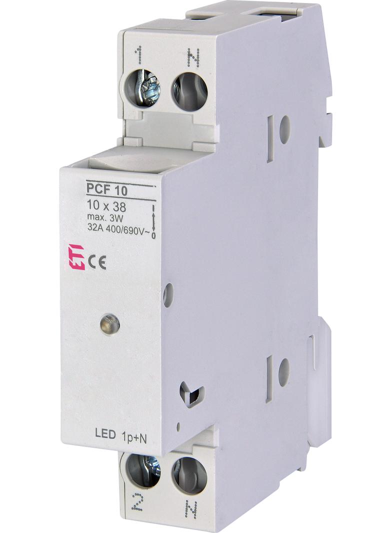 Rozłącznik bezpiecznikowy PCF 10 1P+N LED 002550012 ETI