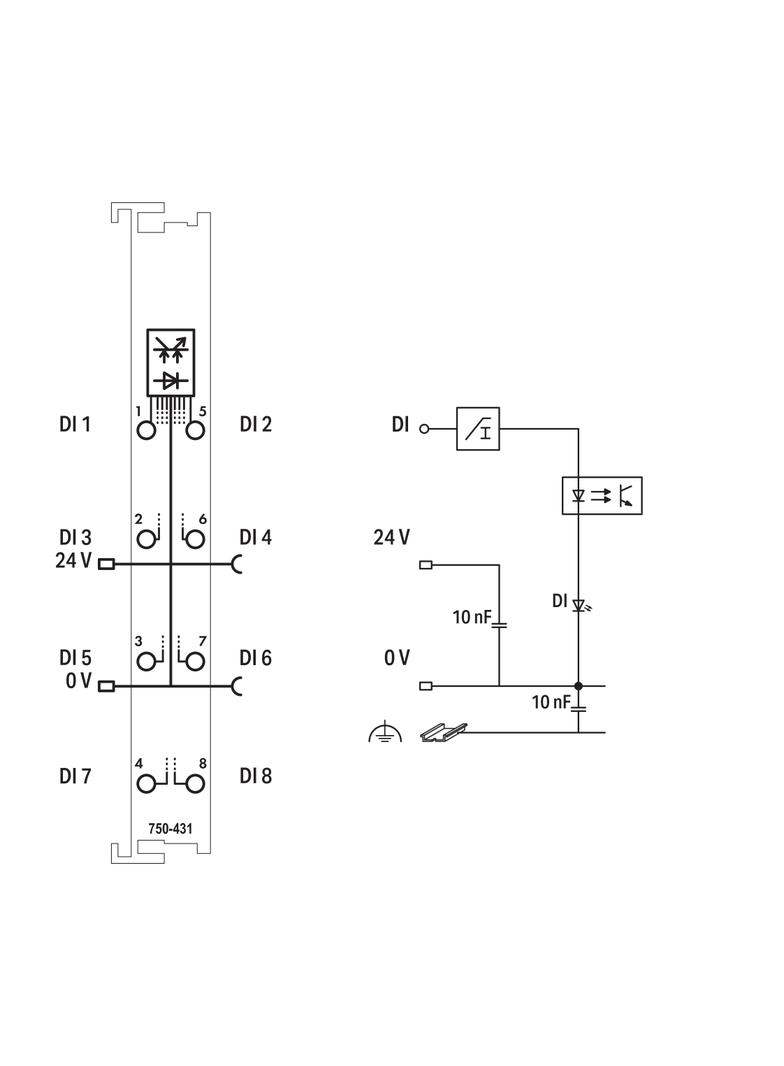 moduł 8DI 24V DC 0,2ms