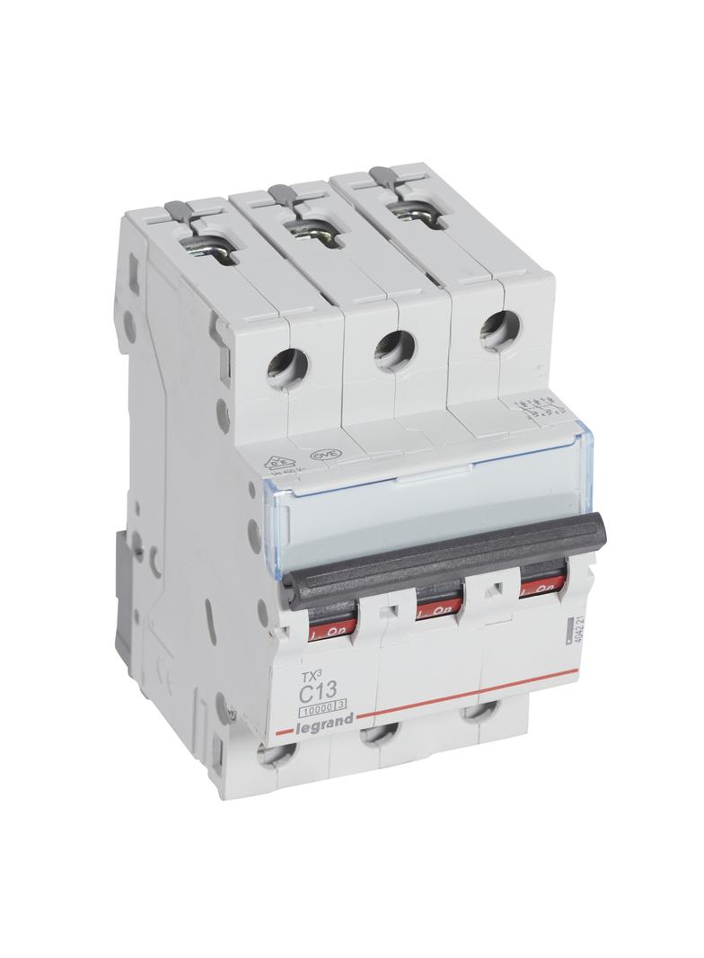 WYŁĄCZNIK NADPRĄDOWY S 313 3P C 13A 10000A SERII TX3, Legrand