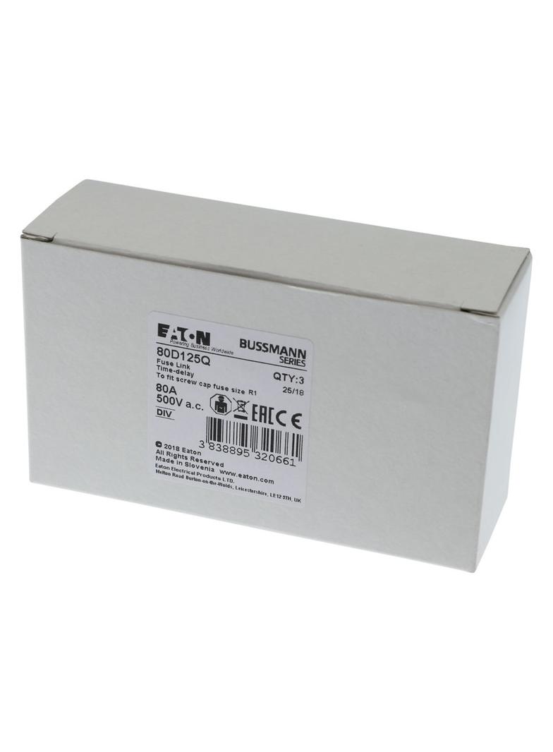 FUSE 80A DIV 500VAC Wkładka DIV 80A 500VAC E125 80D125Q EATON