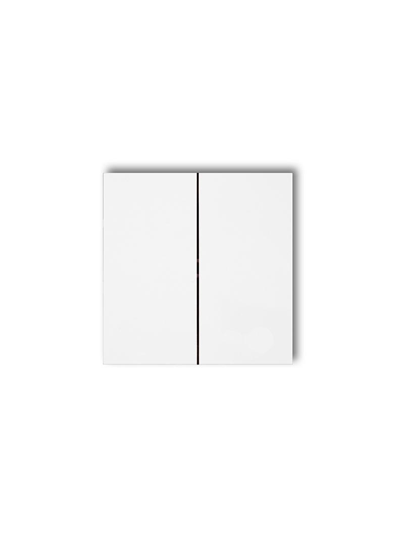 Klawisze podwójne do łączników DECO, ICON, MINI, FLEXI (komplet dwóch sztuk), biały DKL-2 KARLIK
