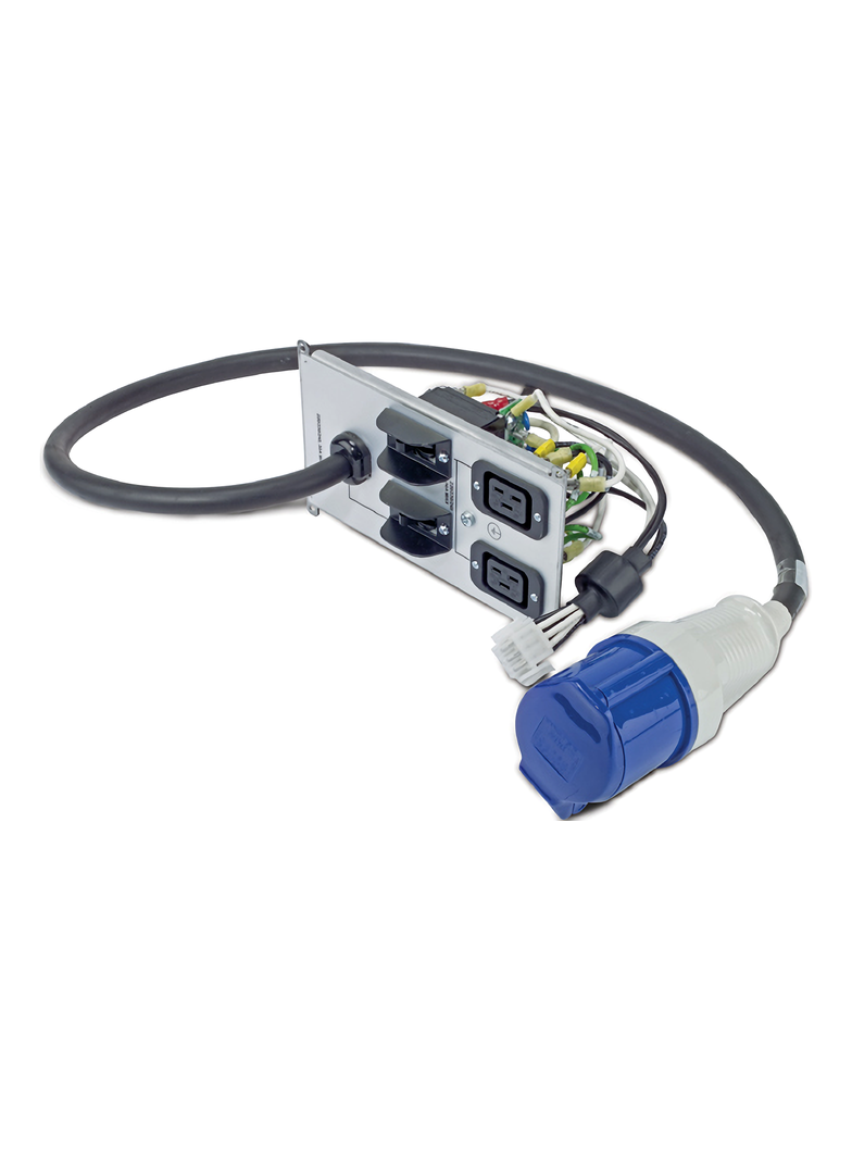 Symmetra RM, moduł tylny 230 V z wyjściami (2) IEC320 C19 oraz (1) IEC 60309