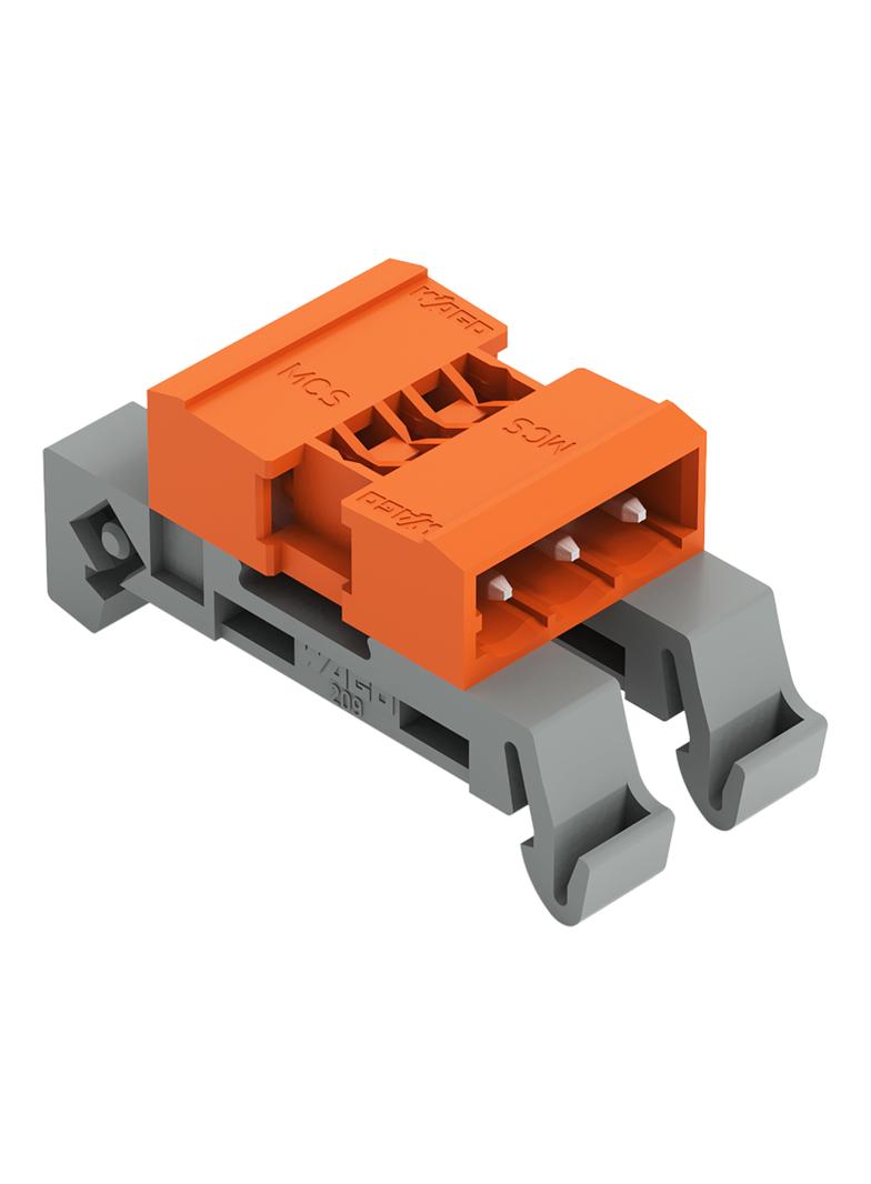 MCS-MIDI Classic wtyk dwustronny 3-bieg. pomarańczowy raster 5,08 mm /50szt./ WAGO