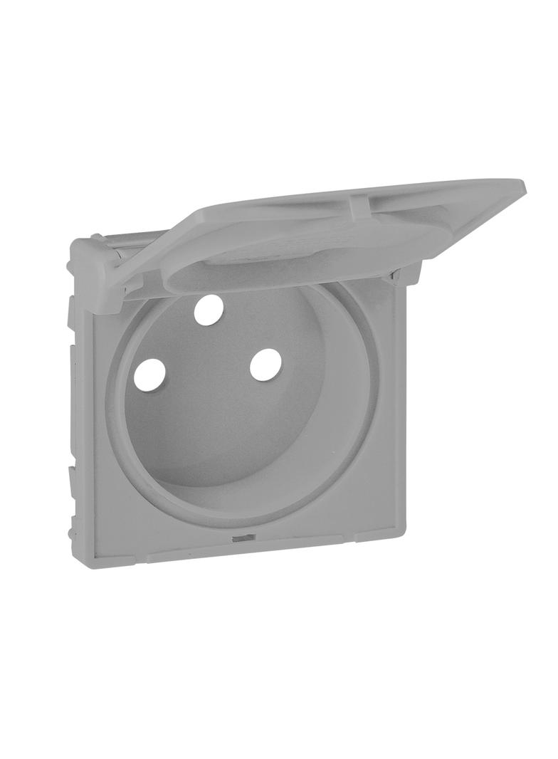 VALENA LIFE PLAKIETKA GNIAZDA 2 P+Z IP21 ALUMINIUM, Legrand