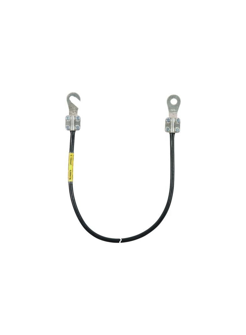Kabel uziemiający 10 mm2 / dł. 2,0 m (kolor czarny)