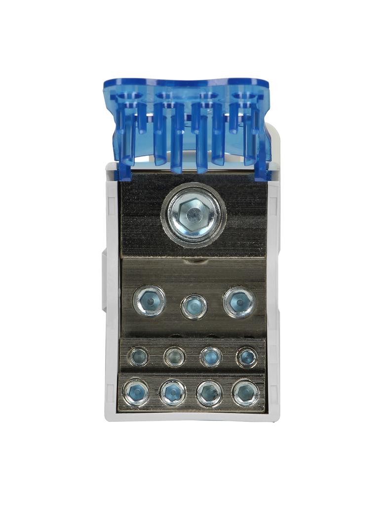 Blok rozdzielczy 250A zacisk wejściowy 1x120mm2 zaciski wyjściowe 4x10 i 5x16 i 2x25mm2 OR-LZ-8200/2