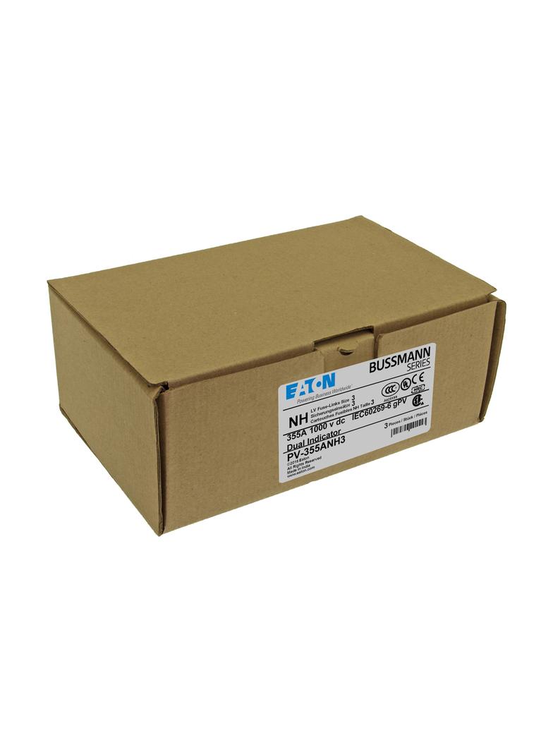 PV-355ANH3 Wkładka PV NH 355A 1000V DC PV rozmiar 3 podwójny wskaźnik PV-355ANH3 EATON