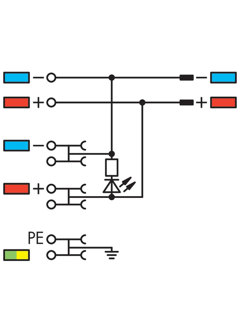4-przewodowa złączka zasilająca do czujn