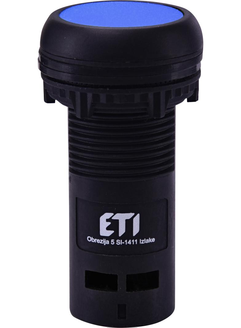 ECF-01-B - Przycisk kompaktowy z guzikiem krytym, 1NC, Niebieski