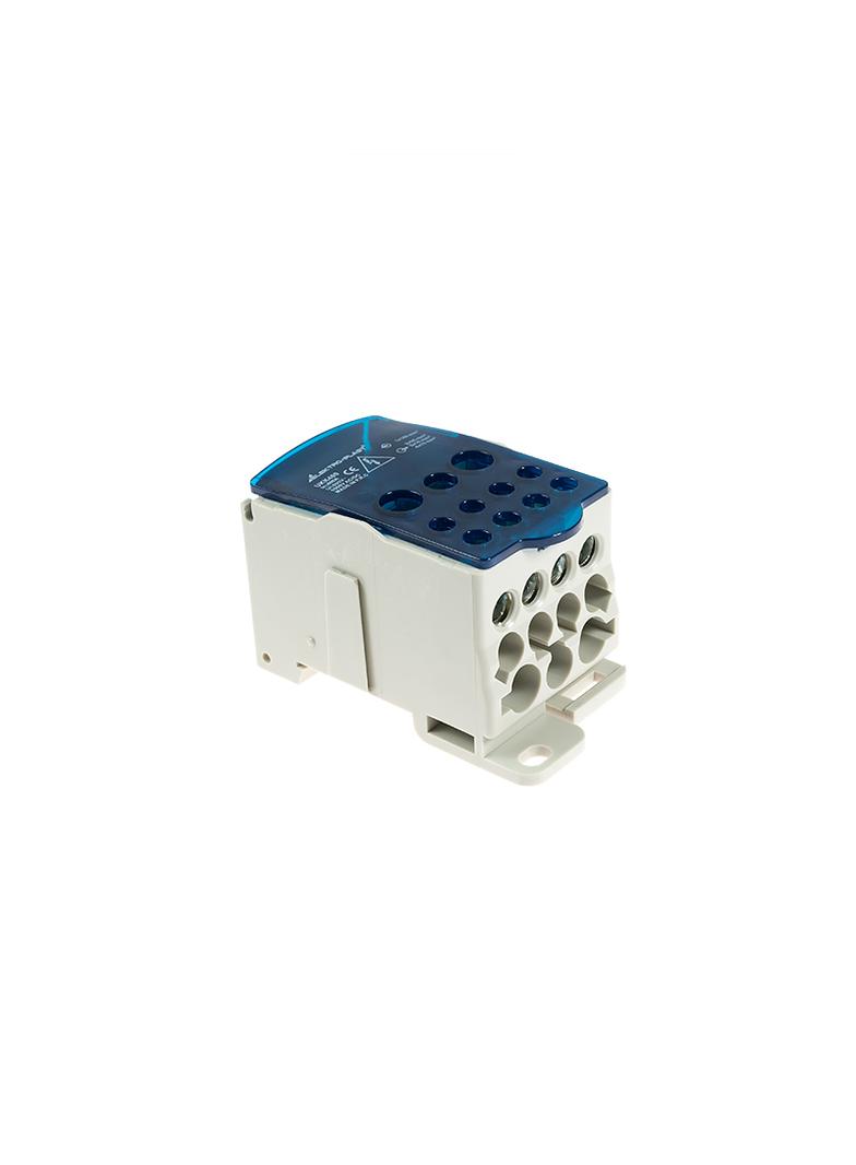 Blok Rozdzielczy UKK-400 na szynę TH35 lub do pow. płaskich Al/Cu 1x185mm 2x35mm 5x16mm 4x10mm 415V AC/DC 400A 49.5400 OPATÓWEK