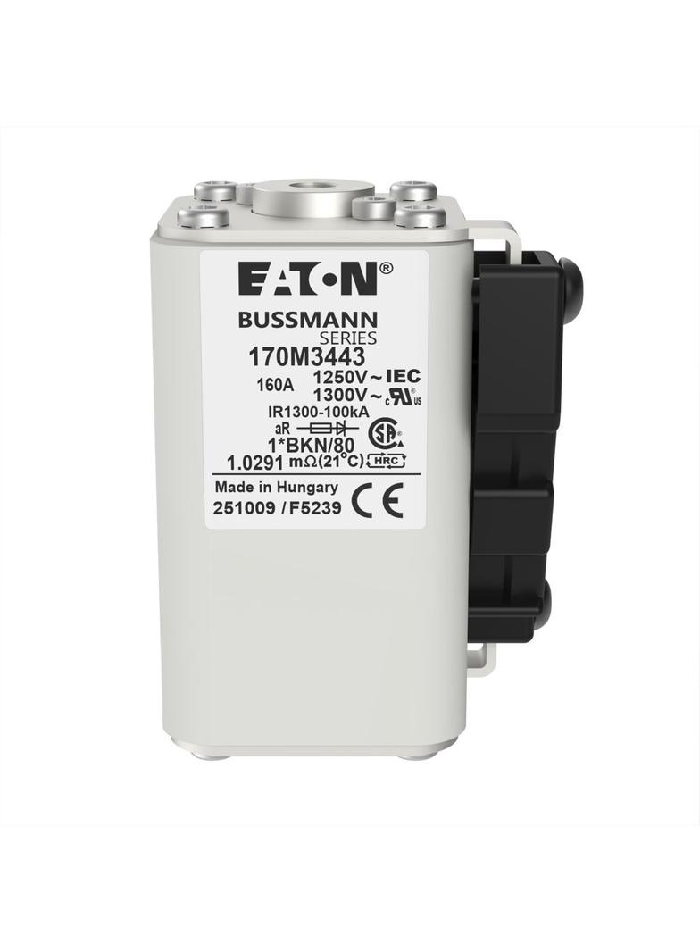 FUSE 160A 1250V 1*BKN/80 AR CU Wkładka szybka 160A AC 1250V rozmiar 1 45x59x81 mm aR 170M3443 EATON