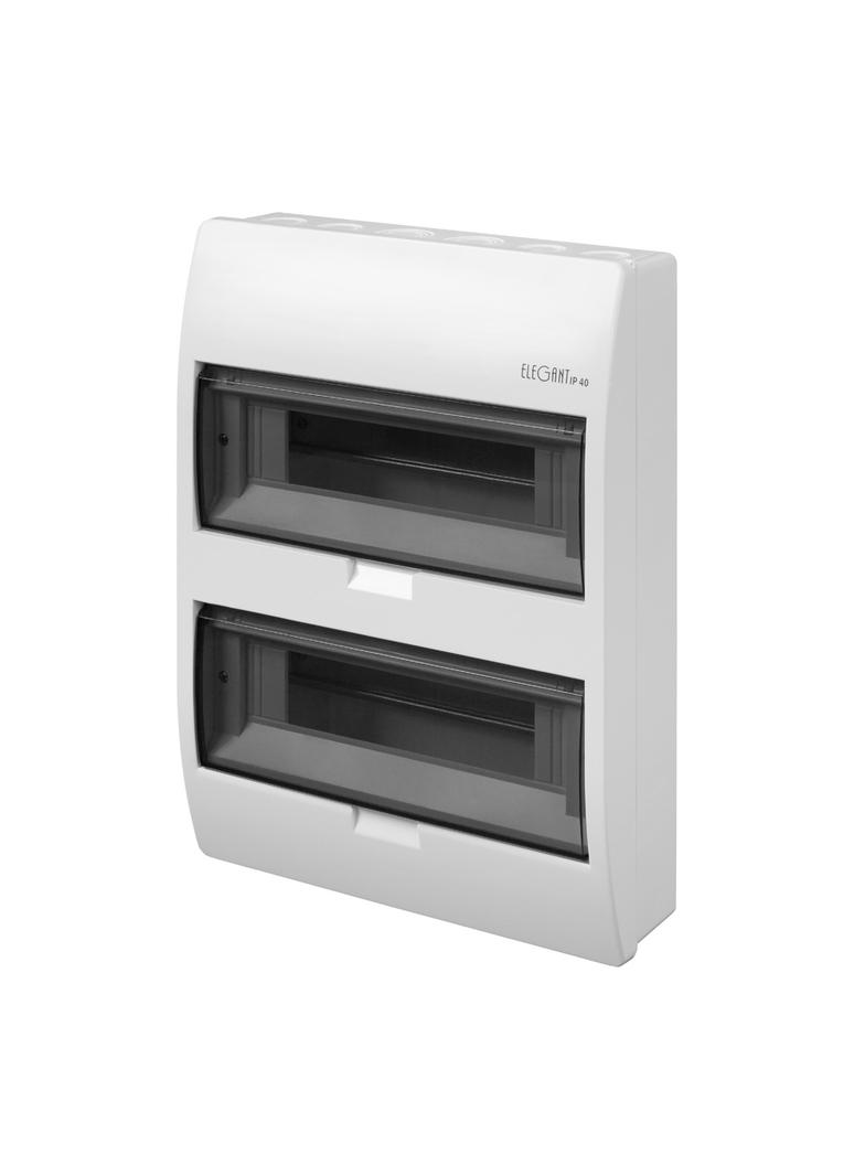 ELEGANT Rozdzielnica natynkowa 2x12 PE+N IP 40 biała
