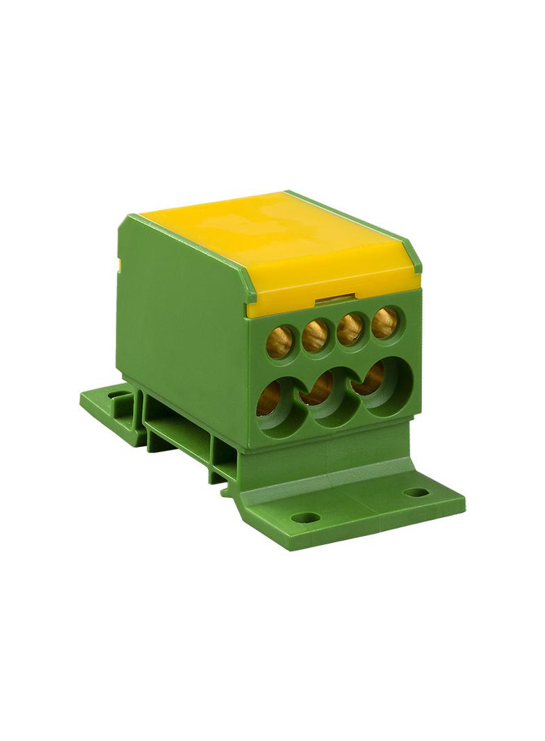 Blok rozdzielczy 2x4-50mm2-3x2,5-25mm2-4x2,5-16mm2 żółto-zielony DB1-Z-8.17 OPATÓWEK