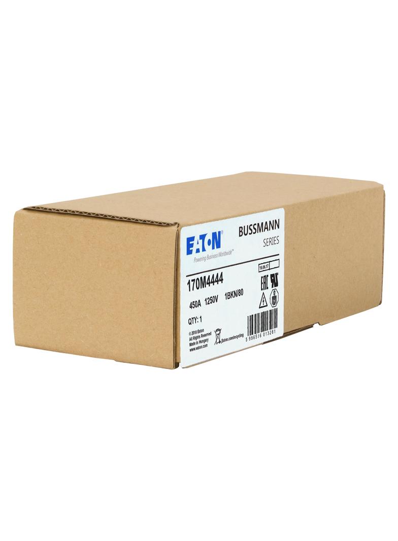 FUSE 450A 1250V 1BKN/80 AR CU Wkładka szybka 450A AC 1250V rozmiar 1 53x69x80 mm aR IEC UL 170M4444