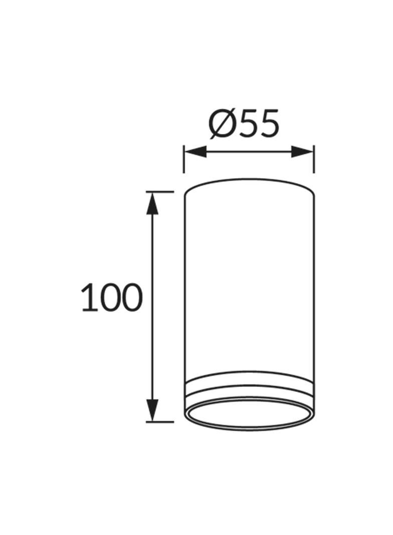 Oprawa sufitowa ZULA DWL GU10 WHITE 03989 IDEUS