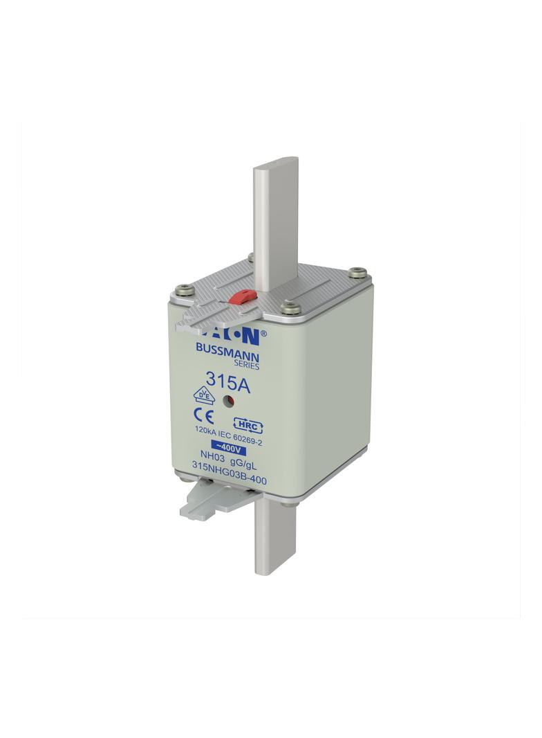 BUSS 315A 400V GG/GL SIZE 03 Wkładka NH03 315A 400V GL/GG podwójny wskaźnik 315NHG03B-400 EATON