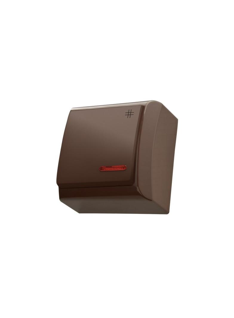 BIS Łącznik krzyżowy z podświetleniem pomarańczowym - kolor brązowy