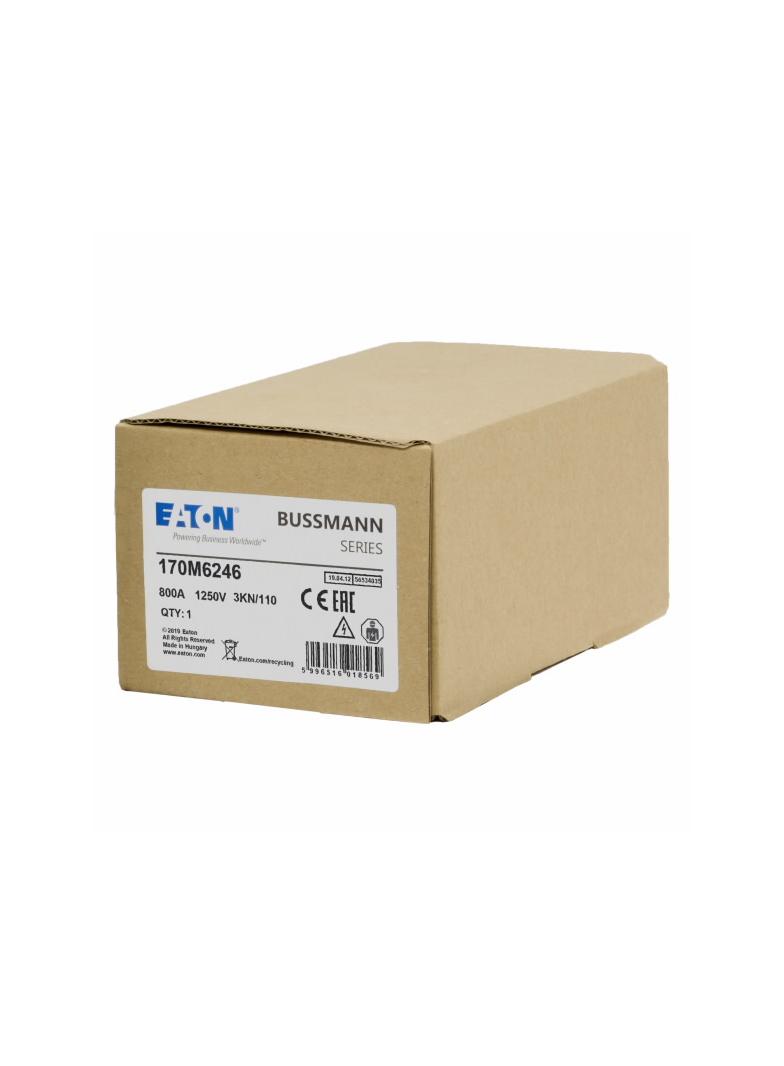 FUSE 800A 1250V 3KN/110 AR Wkładka szybka 800A AC 1250V rozmiar 3 76x92x139 mm aR DIN IEC 170M6246 E