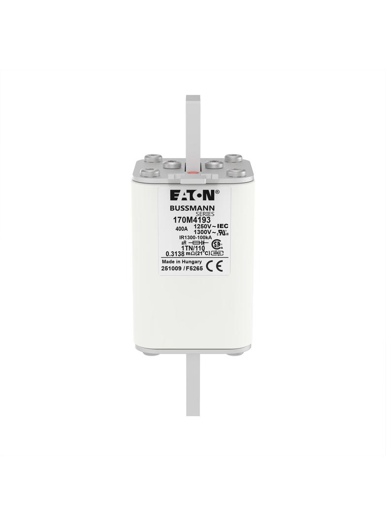 FUSE 400A 1250V 1TN/110 AR CU Wkładka szybka 400A AC 1250V rozmiar 1 53x66x138 mm aR DIN I 170M4193