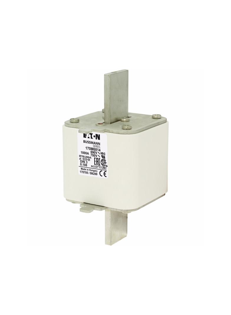 FUSE 2500A 1100V 23BKN/80 AR Wkładka szybka 2500A AC 1100V 2xsize 3 74x52x167 mm aR IE 170M6828 EATO