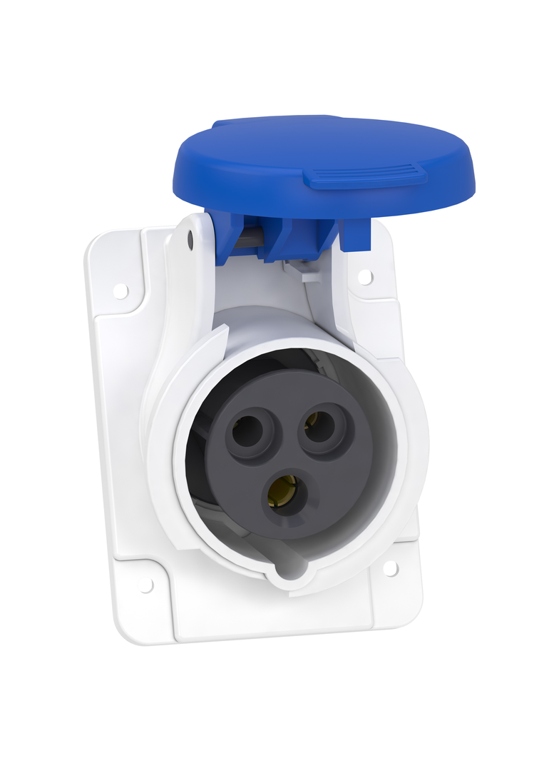 Gniazdo Pratika 16A 2P-E 200-250V IP44 50-60Hz PKY16F423