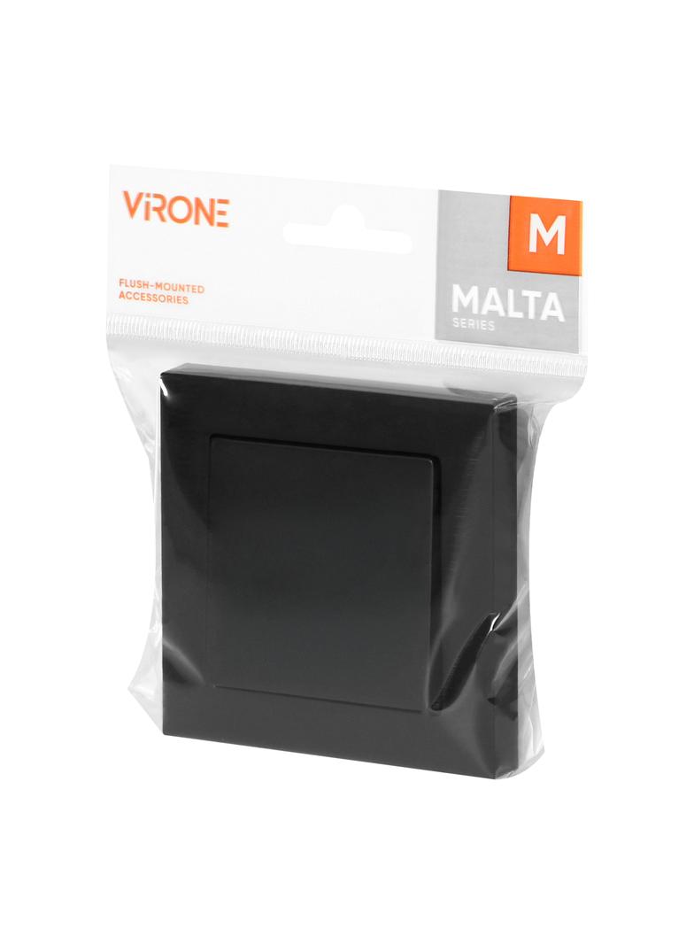 Łącznik podtynkowy jednobiegunowy Malta, 10A, 250V, WP-1M, czarny mat FMS-100/B ORNO