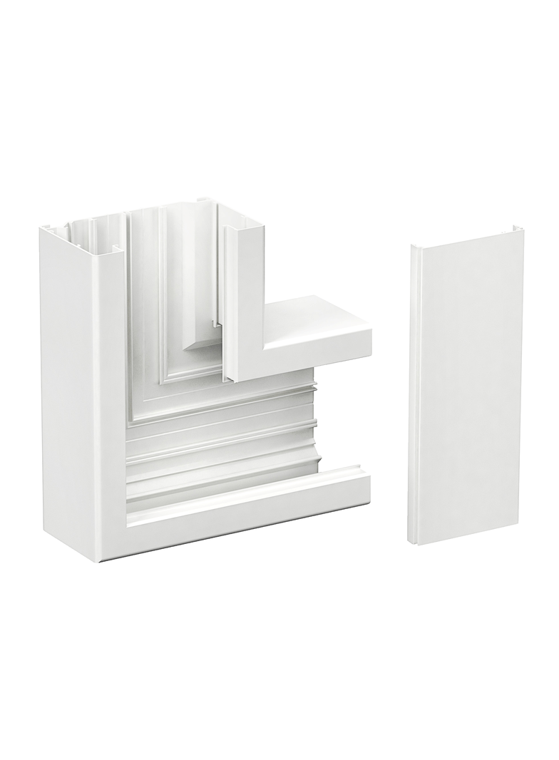 INKA, łacznik 90 st. LS123, biały