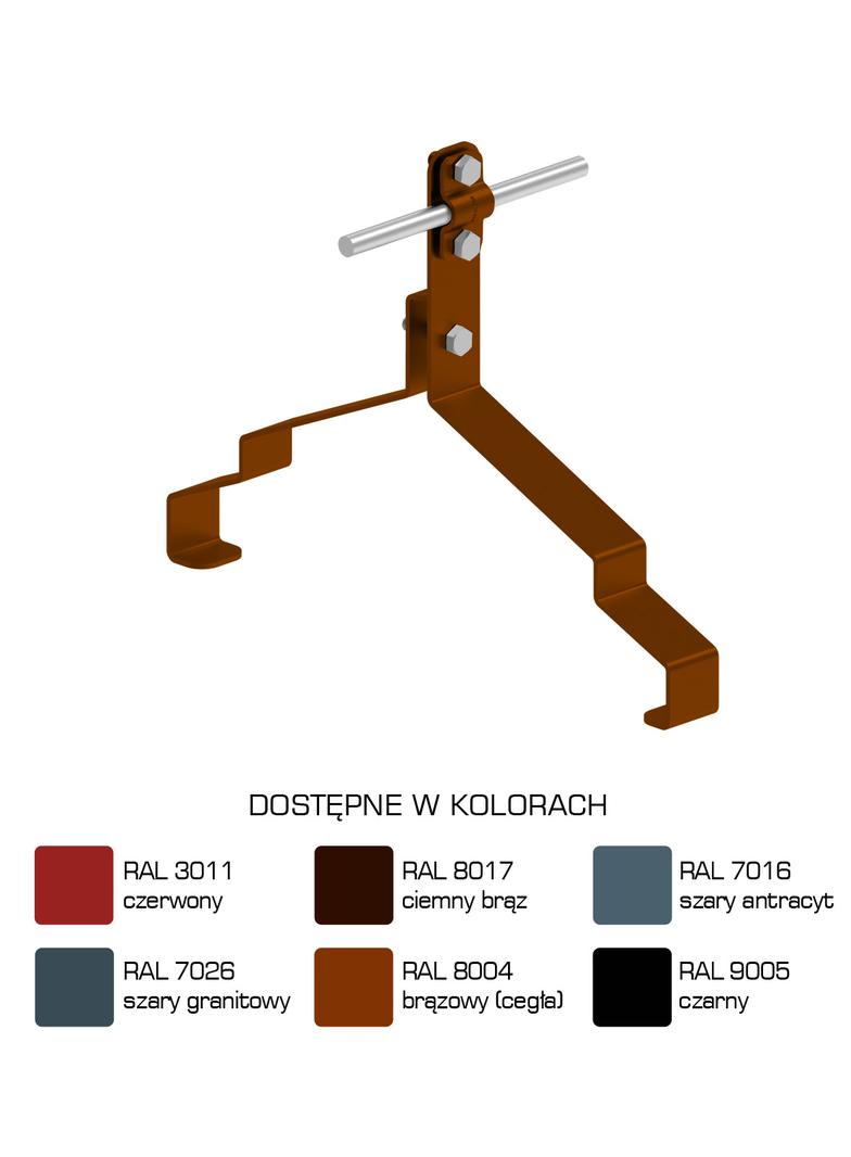 Uchwyt gąsiorowy "WZÓR 25" Z-śruba H=10 cm /LA/