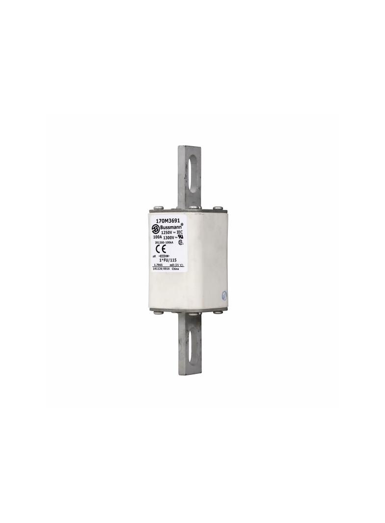 FUSE 100A 1250V 1*FU/115 AR CU Wkładka szybka 100A AC 1250V rozmiar 1 45x45x156 mm a 170M3691 EATON