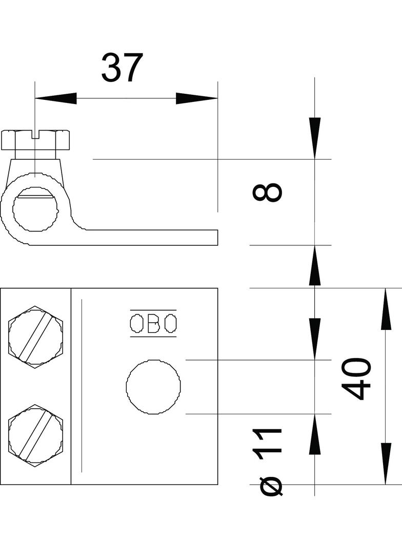 319, UCHWYTY ZACISKOWE 8MM OC.OGN.