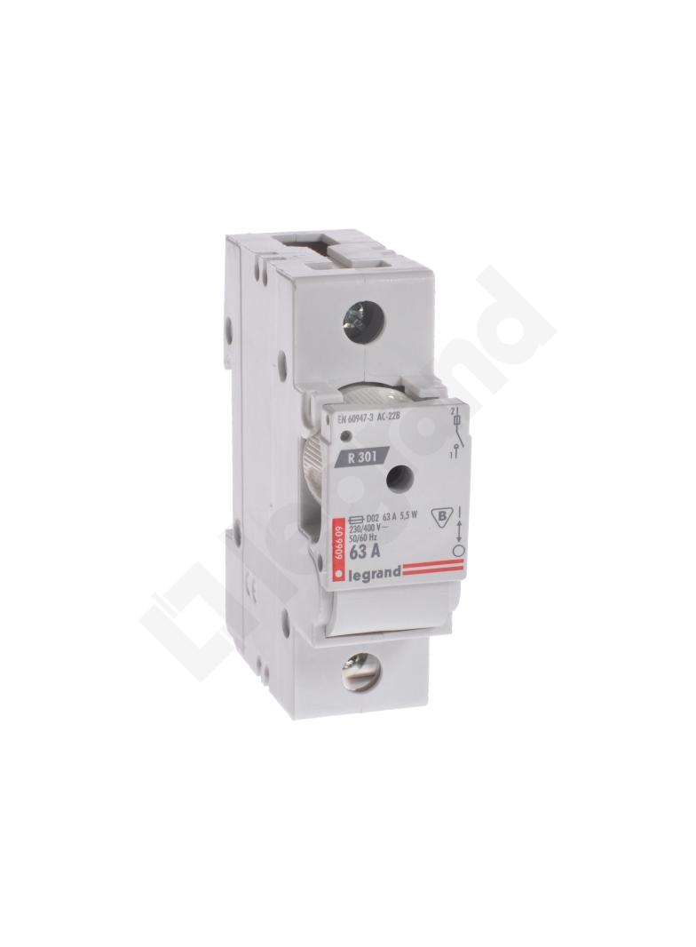 Rozłącznik Bezpiecznikowy R 301 63A 1P 606609 LEGRAND