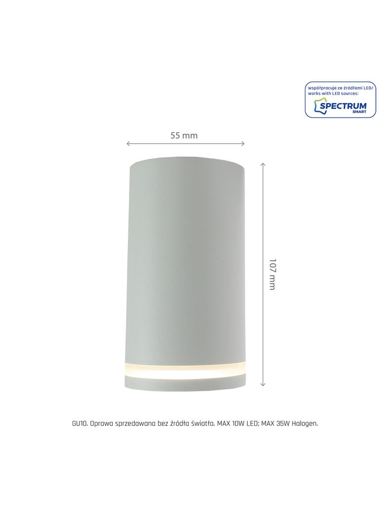 OPRAWA CHLOE MINI RING NATYNKOWA GU10 230V IP20 fi55*107mm BIAŁY nieruchoma