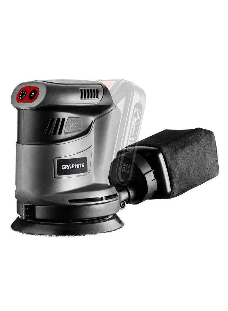 Szlifierka mimośrodowa Energy+ 18V, Li-Ion, stopa 125 mm, bez akumulatora