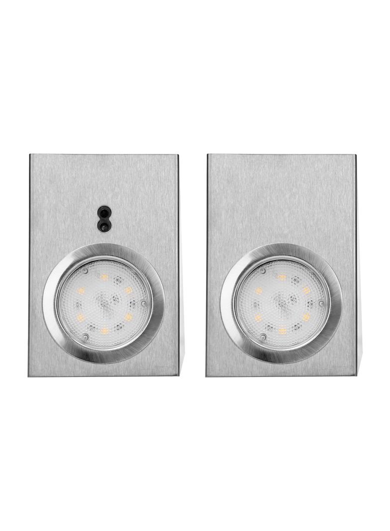 Zestaw opraw podszafkowych LED 2,5W 180lm 4000K z wyłącznikiem bezdotykowym INOX AD-OM-6207L4 ORNO