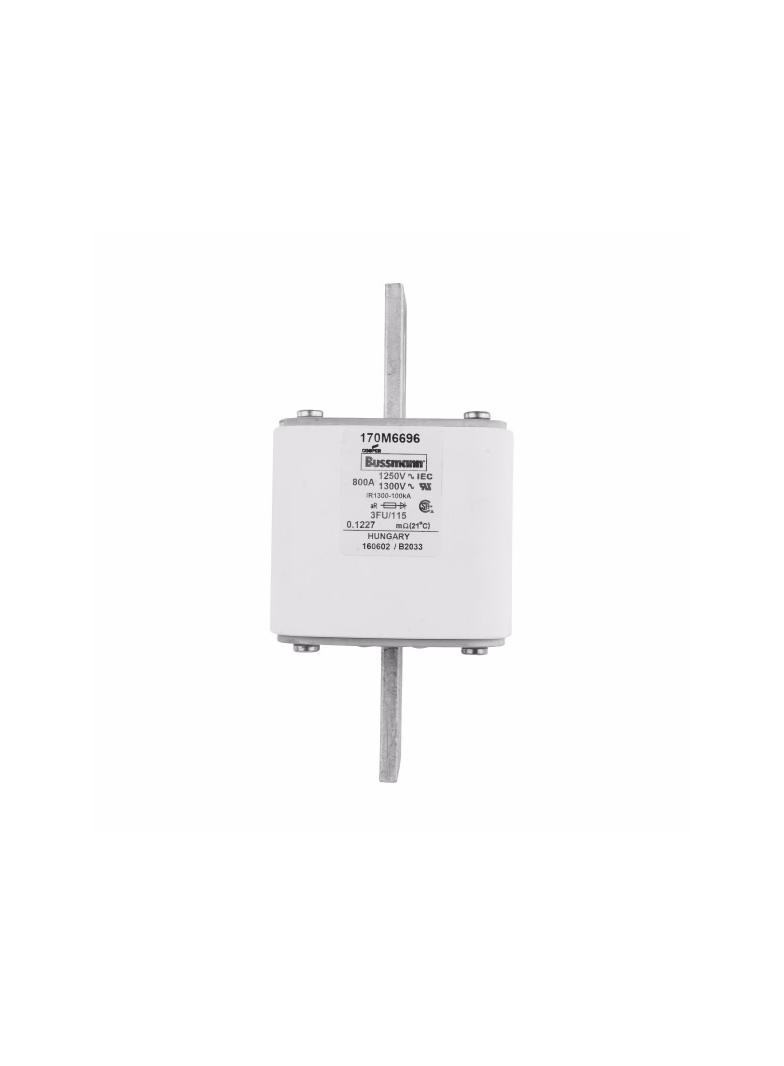 FUSE 800A 1250V 3FU/115 AR CU Wkładka szybka 800A AC 1250V rozmiar 3 76x92x159 mm aR IEC U 170M6696