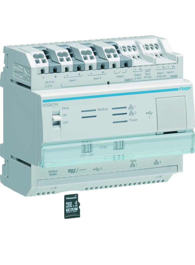 agardio.manager Serwer monitoringu energii HTG411H HAGER