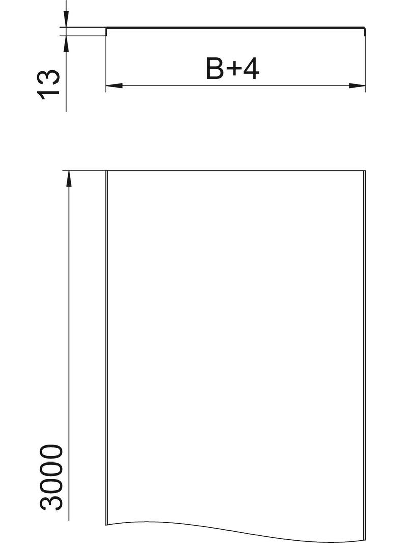 DRLU/100 POKRYWA PEŁNA 100X3000
