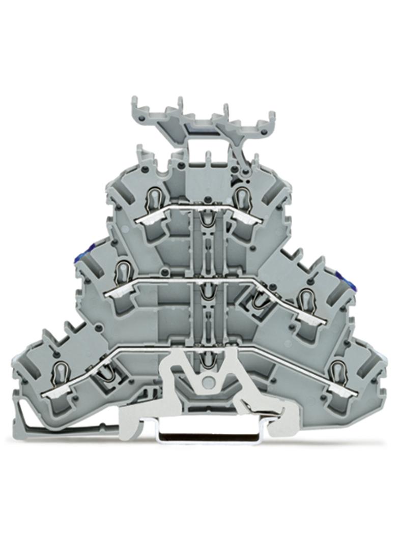 TOPJOBS złączka 3-piętrowa 2,5 mm2 ekran/N/L szara2