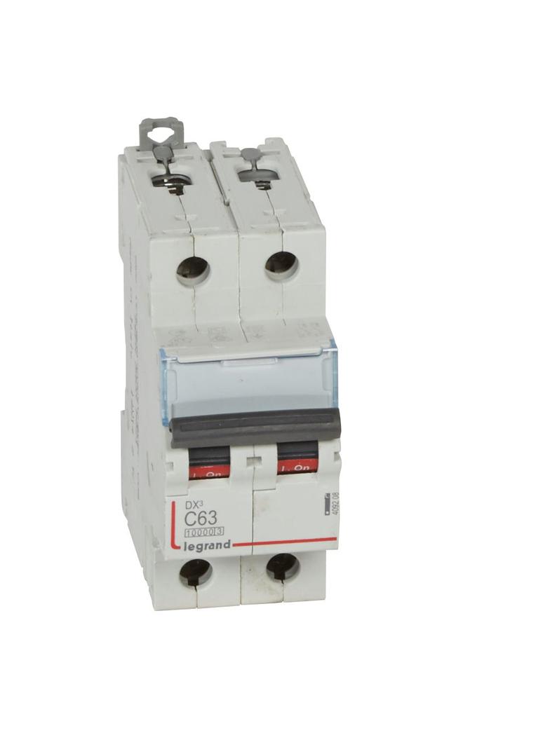 WYŁĄCZNIK NADPRĄDOWY S 312 2P C 63A 10000A SERII DX3, Legrand