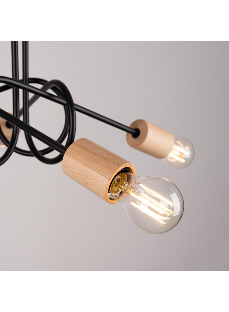 Sollux Żyrandol EMBER 5 czarny SL.1478