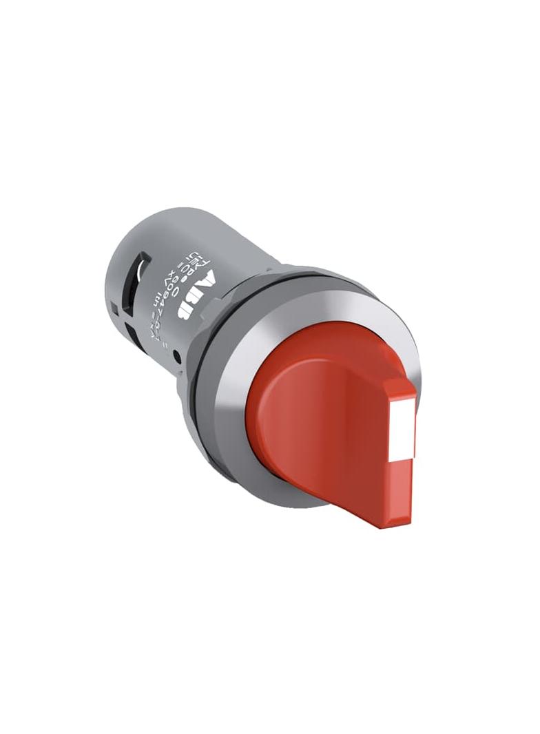 Przełącznik obrotowy 3poz.2NO czerwony C3SS1-30R-20