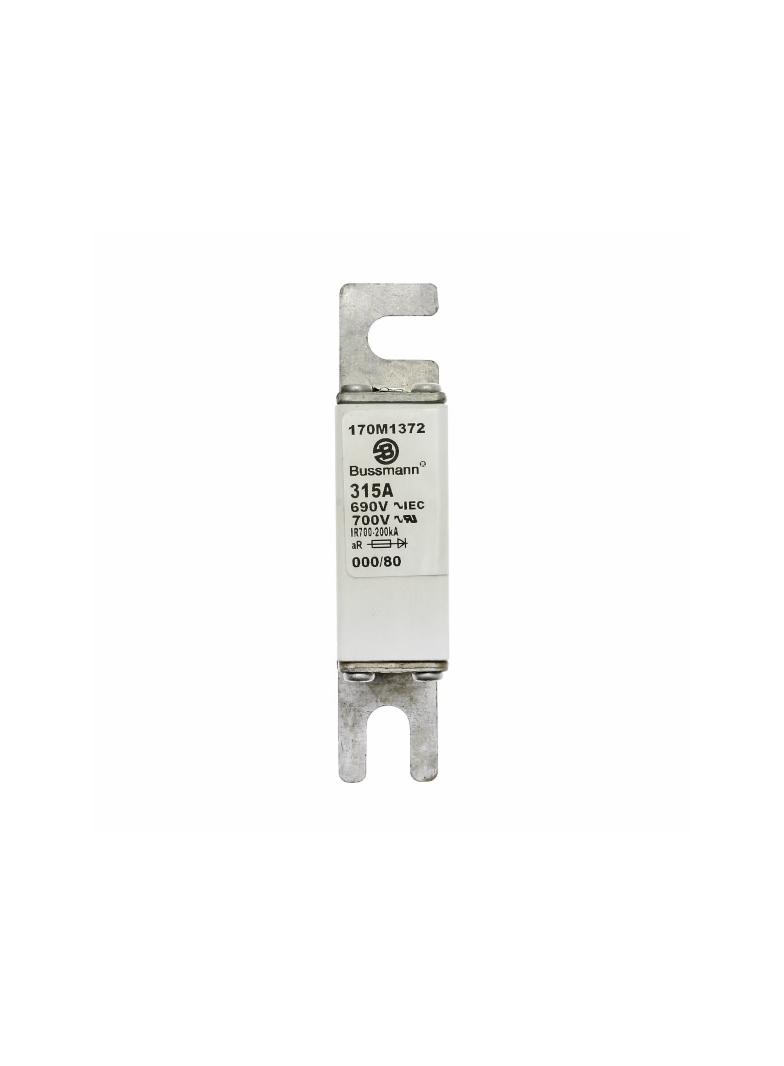 315A 690V IEC aR 000/80 SQ BODY IND FUSE Wkładka szybka 315A AC 690V DIN 000 21x40x100 mm, 170M1372