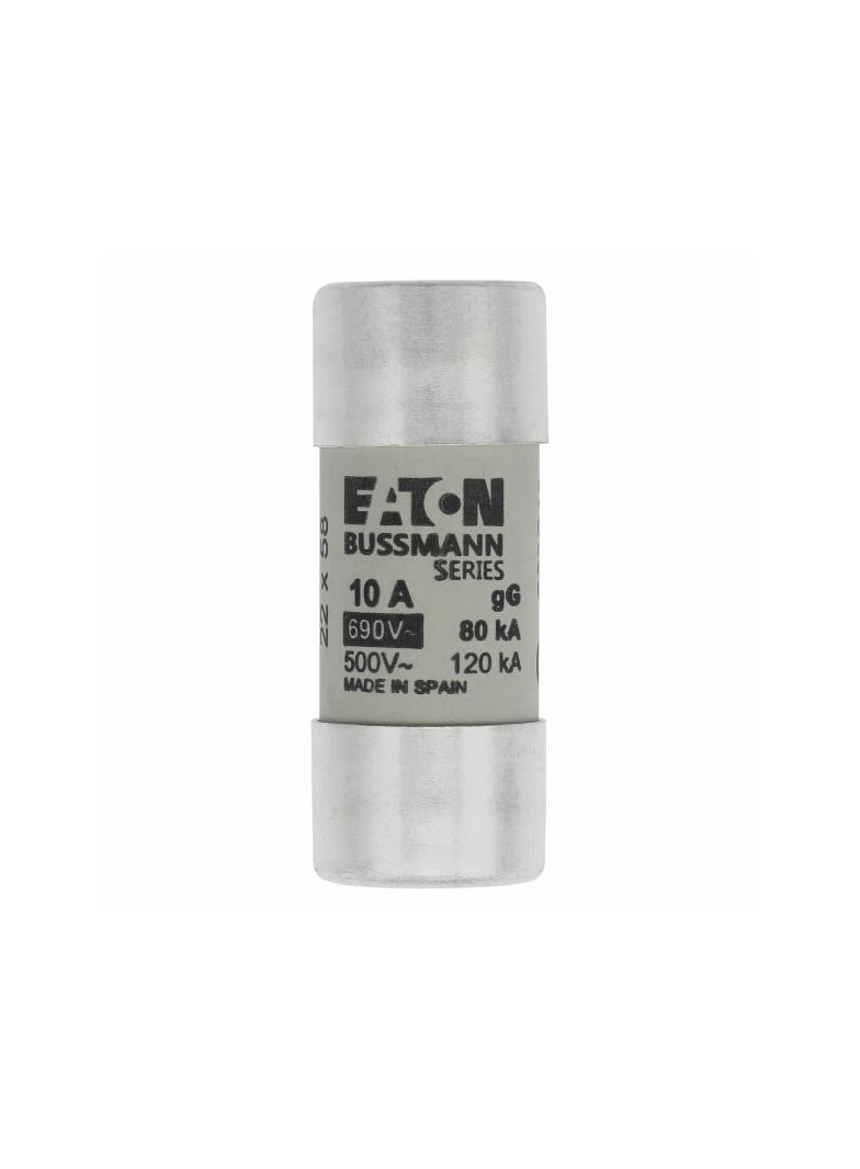 CYLINDRICAL FUSE 22 x 58 10A GG 690V AC Wkładka cylindryczna 22 x 58mm 10A GG 690V AC C22G10 EATON