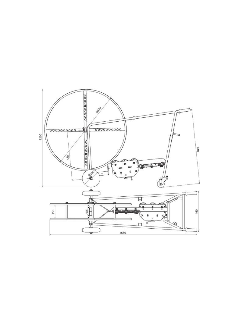 Prostowarka jezdna do drutu 7-10 mm, wariant D, St/tZn 597006 DEHN