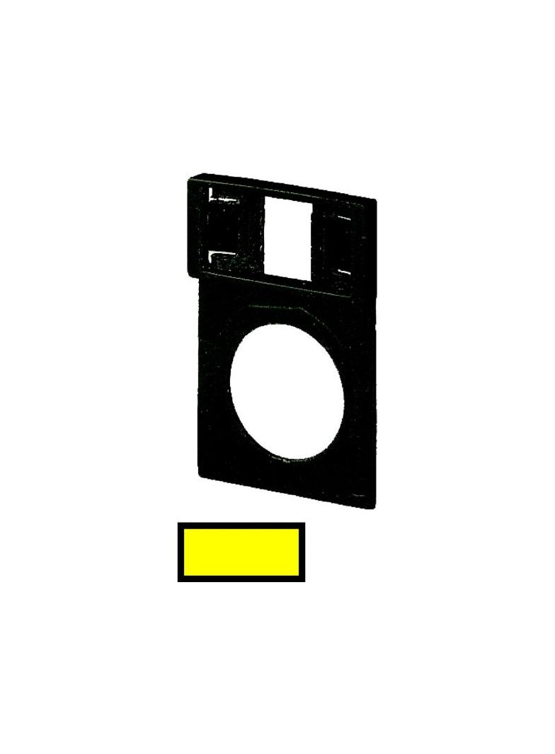 Q25TGE-05 RAMKA Z TABLICZKĄ OPISOWĄ: CZYSTA ŻÓŁTA